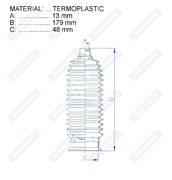 Пыльник рулевой рейки RDZ0521MG