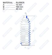 Пыльник рулевой рейки RDZ0228MG