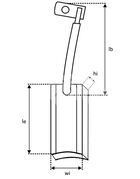 Щетка мотора отопителя KSB0033