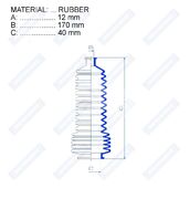 Пыльник рулевой рейки RDZ0326MG