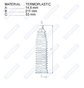 Пыльник рулевой рейки RDZ0054MG