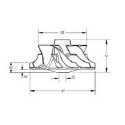 Крыльчатка турбокомпрессора MIT0161