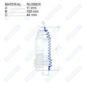 Пыльник рулевой рейки RDZ0212MG