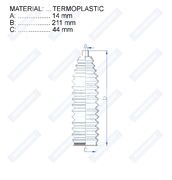 Пыльник рулевой рейки RDZ0605MG