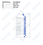 Пыльник рулевой рейки RDZ0150MG