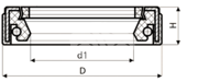 Сальник рулевой рейки HAZ1426