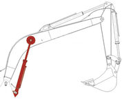 Гидроцилиндр стрелы HSC1127