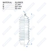 Пыльник рулевой рейки RDZ0363MG