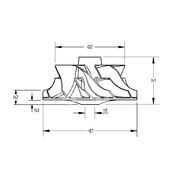 Крыльчатка турбокомпрессора MIT0014