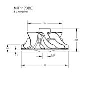 Крыльчатка турбокомпрессора MIT1173