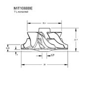 Крыльчатка турбокомпрессора MIT1088