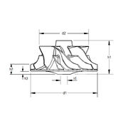 Крыльчатка турбокомпрессора MIT0403
