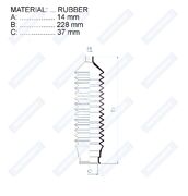 Пыльник рулевой рейки RDZ0303MG