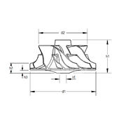 Крыльчатка турбокомпрессора MIT0250