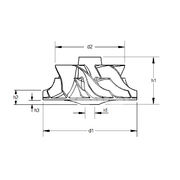 Крыльчатка турбокомпрессора MIT0209