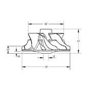 Крыльчатка турбокомпрессора MIT0143