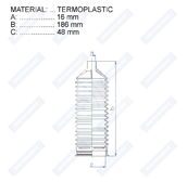 Пыльник рулевой рейки RDZ0525MG