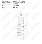 Пыльник рулевой рейки RDZ0522MG